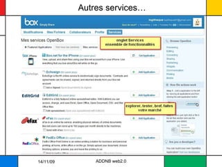 Autres services… ADDNB web2.0 14/11/09 