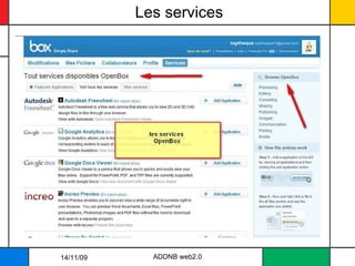 Les services ADDNB web2.0 14/11/09 