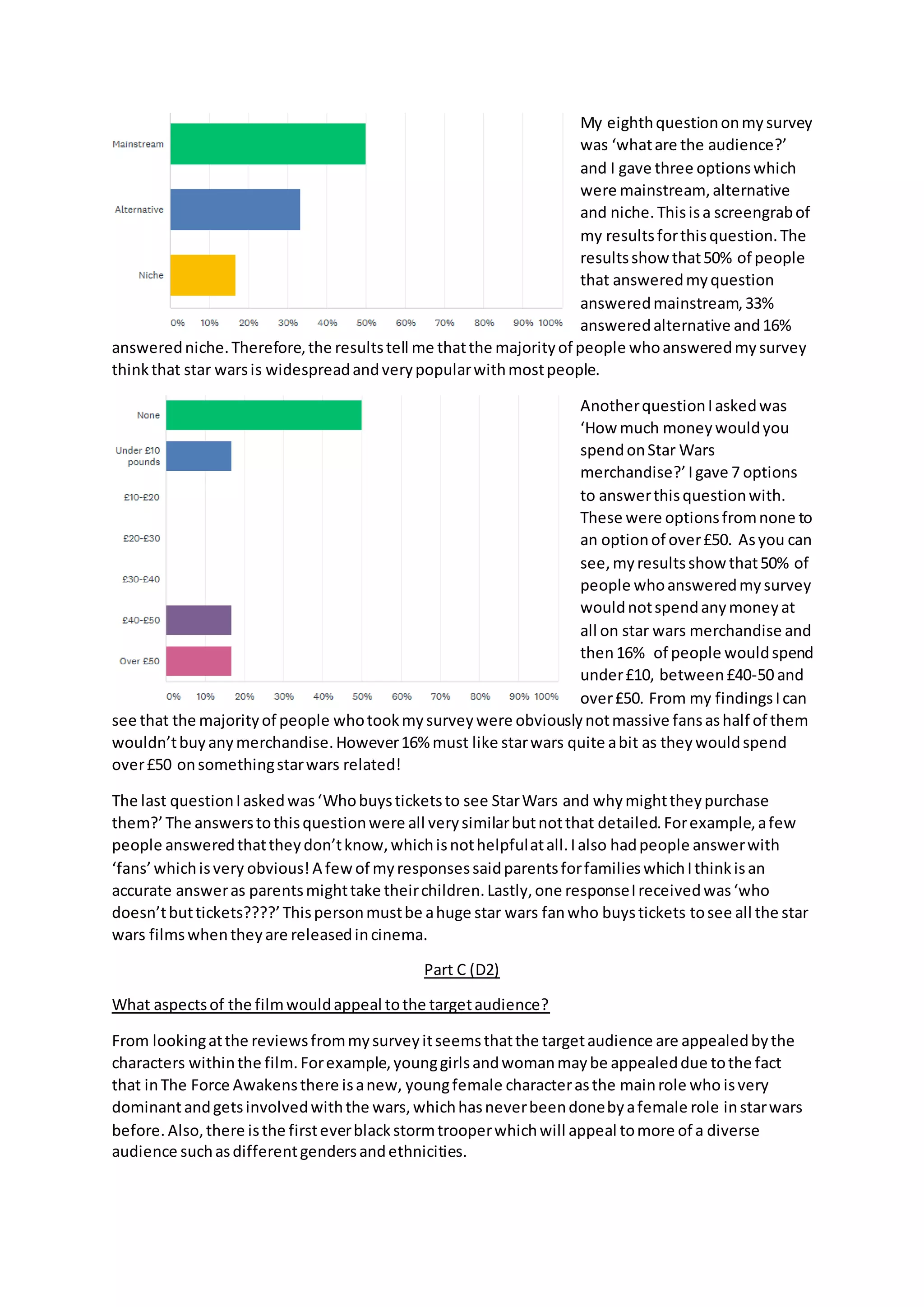 Part b and c | DOCX | Movies | Entertainment