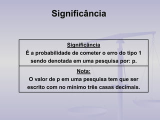 Significância   