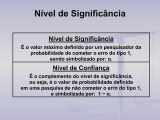 Nível de Significância 