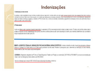 IndenizaçõesIndenizações
11
 