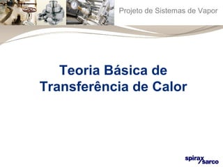 Projeto de Sistemas de Vapor 
Teoria Básica de 
Transferência de Calor 
 