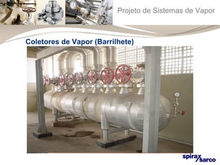 Projeto de Sistemas de Vapor 
Coletores de Vapor (Barrilhete) 
 