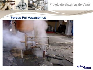 Projeto de Sistemas de Vapor 
Perdas Por Vazamentos 
 