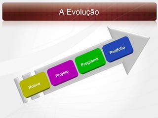 A  Evolução Rotina Projeto Programa Portfólio 