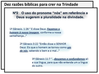 Dez razões bíblicas para crer na Trindade
 