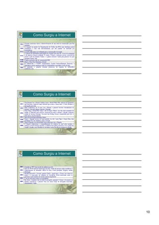 Como Surgiu a Internet




Como Surgiu a Internet




Como Surgiu a Internet




                         10
 