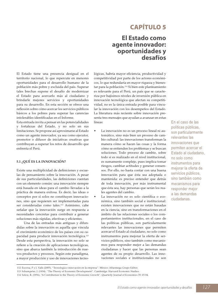 Parte 1: Capítulo 5: El Estado como agente Innovador 