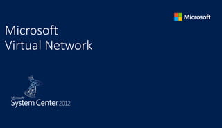 Microsoft
Virtual Network
 
