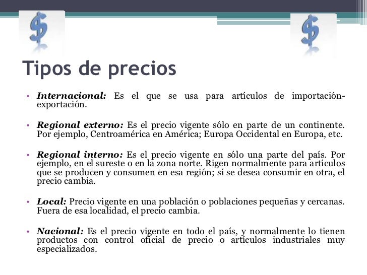 Resultado de imagen para CLASIFICACION DE CONTROL Y PRECIOS
