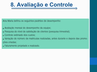 8. Avaliação e Controle
 