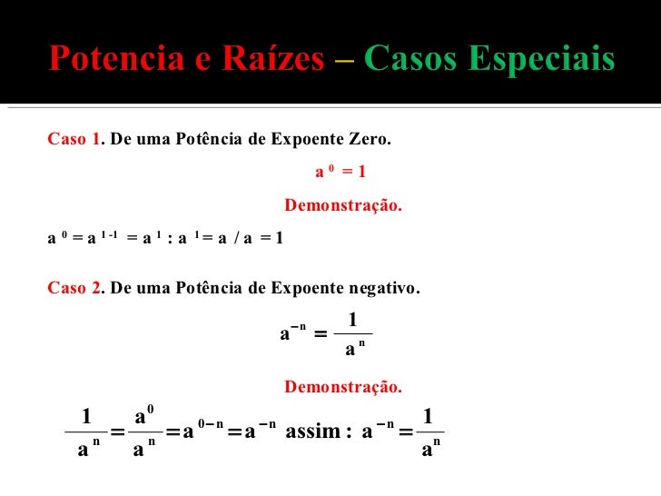 O Que Acontece Quando O Expoente é Zero