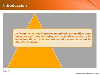 IntroducciónIntroducción a la Minería de Datos