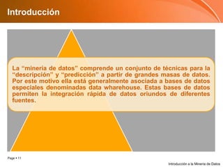 IntroducciónIntroducción a la Minería de Datos