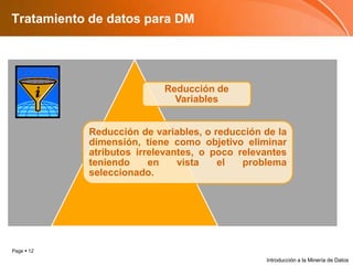 Tratamiento de datos para DMIntroducción a la Minería de Datos