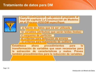 Tratamiento de datos para DMIntroducción a la Minería de Datos