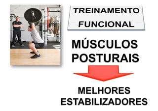MÚSCULOS
POSTURAIS
MELHORES
ESTABILIZADORES
 