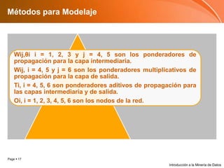 Métodos para ModelajeIntroducción a la Minería de Datos