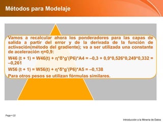 Métodos para ModelajeIntroducción a la Minería de Datos