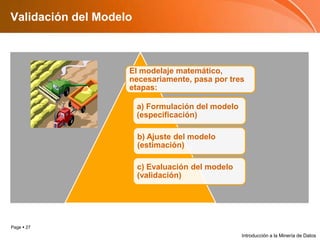 Validacióndel ModeloIntroducción a la Minería de Datos