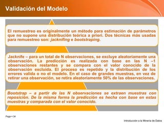 Validacióndel ModeloIntroducción a la Minería de Datos