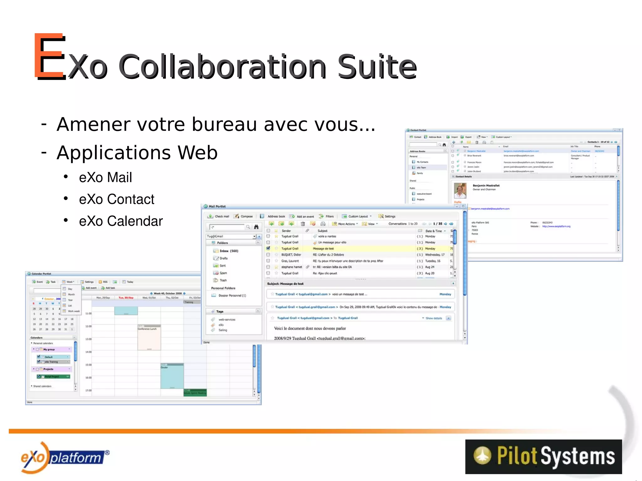 Partenariat Exo Platform/Pilot Systems