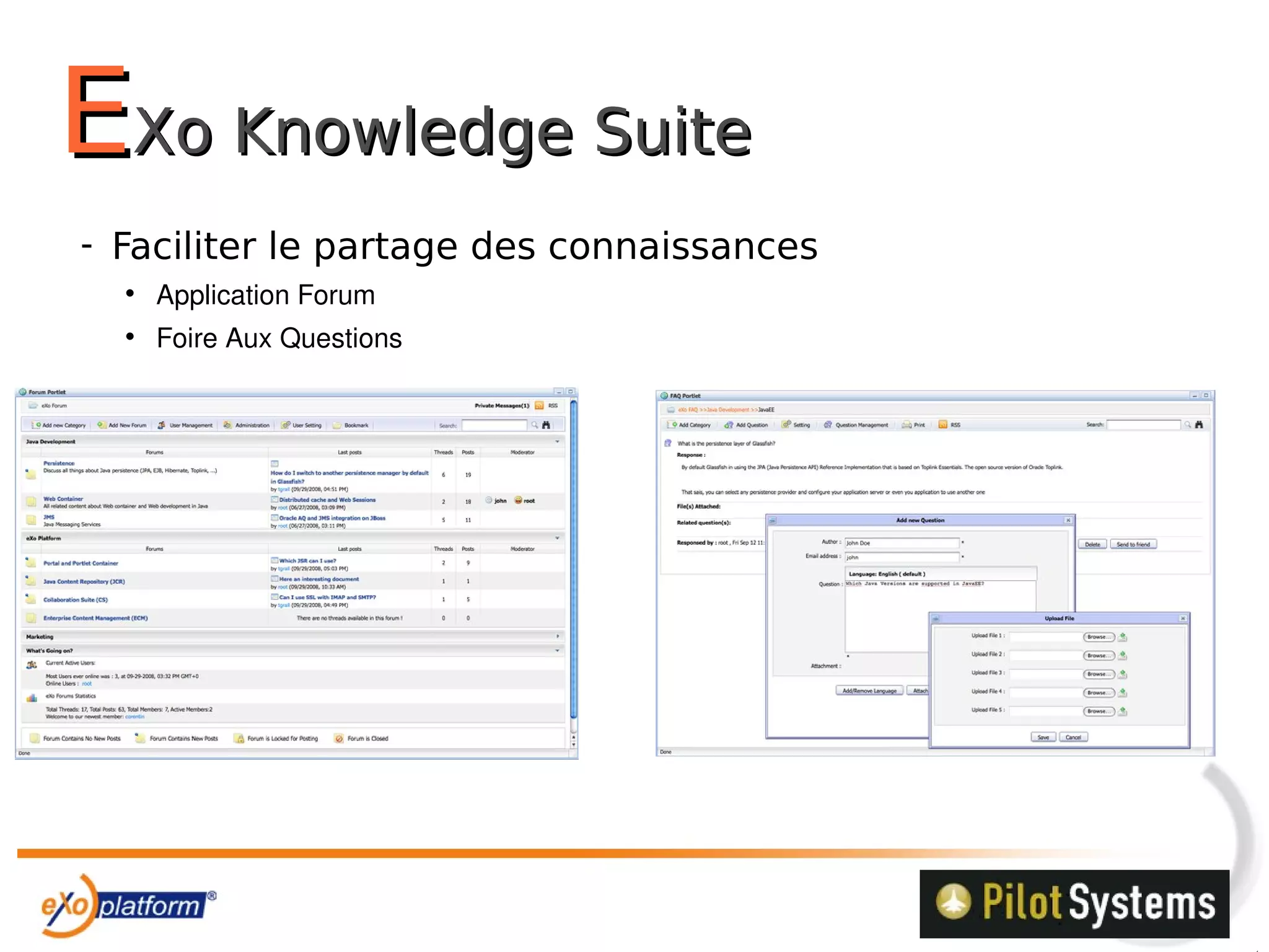 Partenariat Exo Platform/Pilot Systems