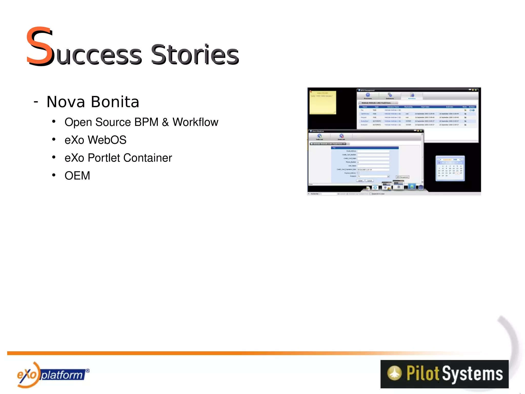 Partenariat Exo Platform/Pilot Systems