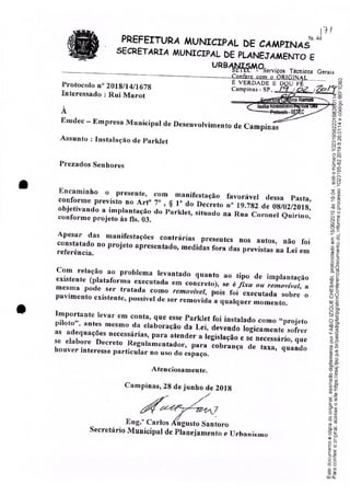 Parklet Cambui- liminar partes