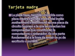 Partes de la computadora