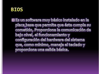 Partes de la computadora