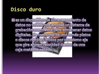 Partes de la computadora