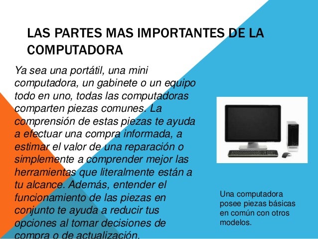 Partes de la Computadora