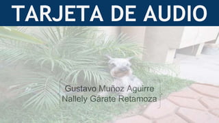 TARJETA DE AUDIO
Gustavo Muñoz Aguirre
Nallely Gárate Retamoza
 