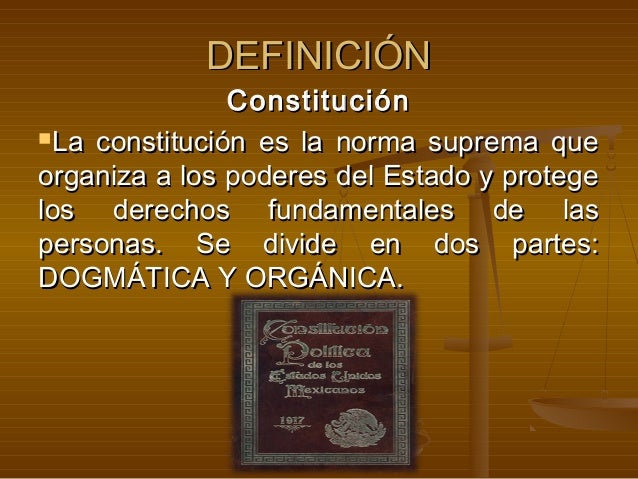Partes de la constitución