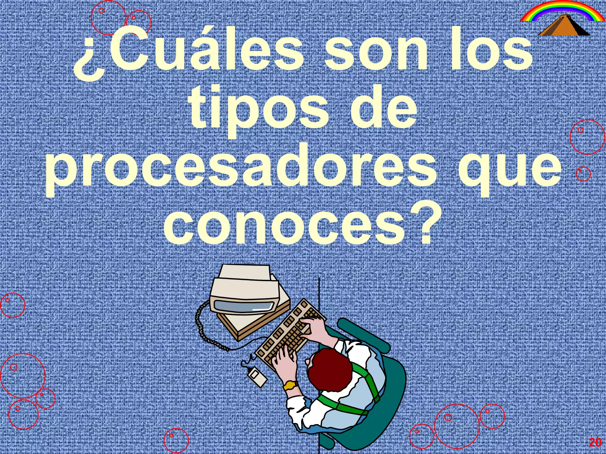 ImpresorasImpacto	1. Margarita	2. Matriz de puntosNo impacto1. Láser	2. Inyección de tinta	3. Térmicas	4. Plotter15