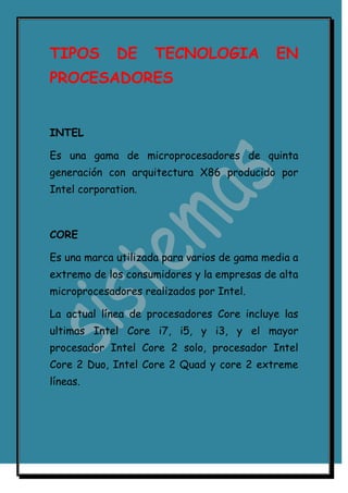 Partes del computador nuevo