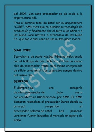 Partes del computador nuevo