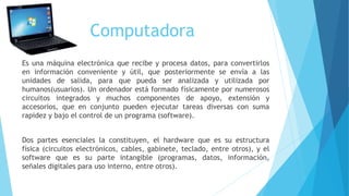 Partes del Computador  Universidad Fermín Toro 