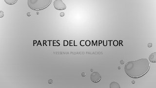 PARTES DEL COMPUTOR
YESSENIA PUJAICO PALACIOS
 