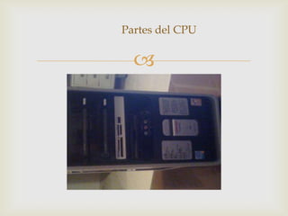 Partes del CPU

  
 