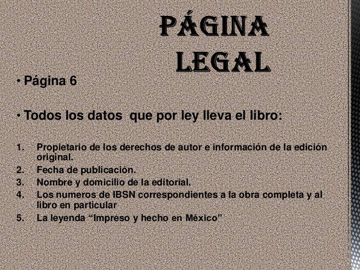 Partes del libro Partes del libro