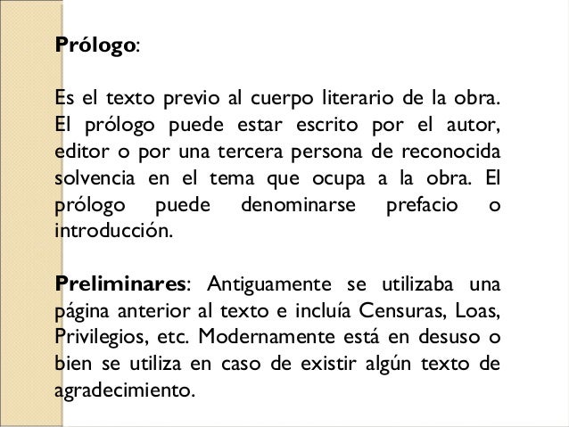 Partes del libro