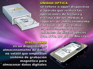 PARTES INTERNAS Y EXTERNAS DEL PC