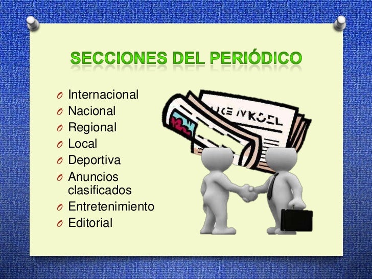 Partes del periódico