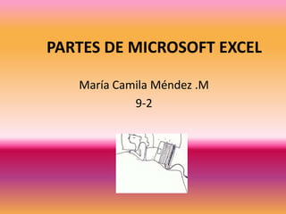 PARTES DE MICROSOFT EXCEL

   María Camila Méndez .M
            9-2
 