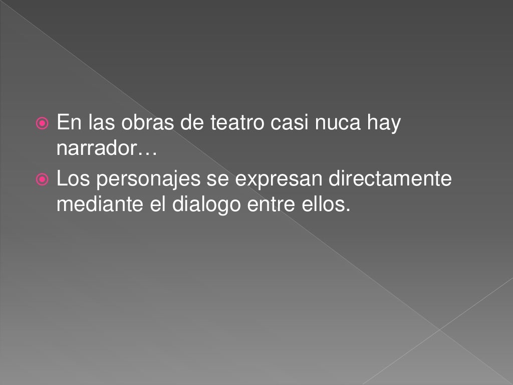 Partes de una obra de teatro