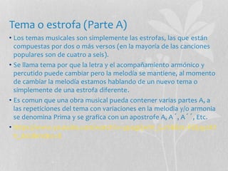 Partes de una obra musical | PPTX