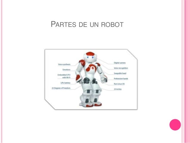 Resultado de imagen de partes de un robot